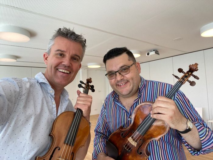 Original Guarneri compared with my Master violins!