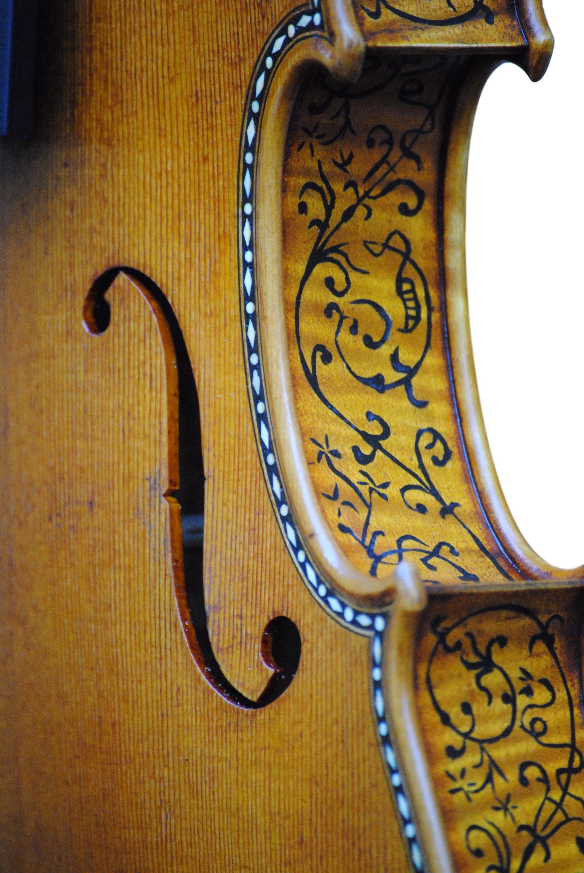 Antonio Stradivari "Hellier" with decoration