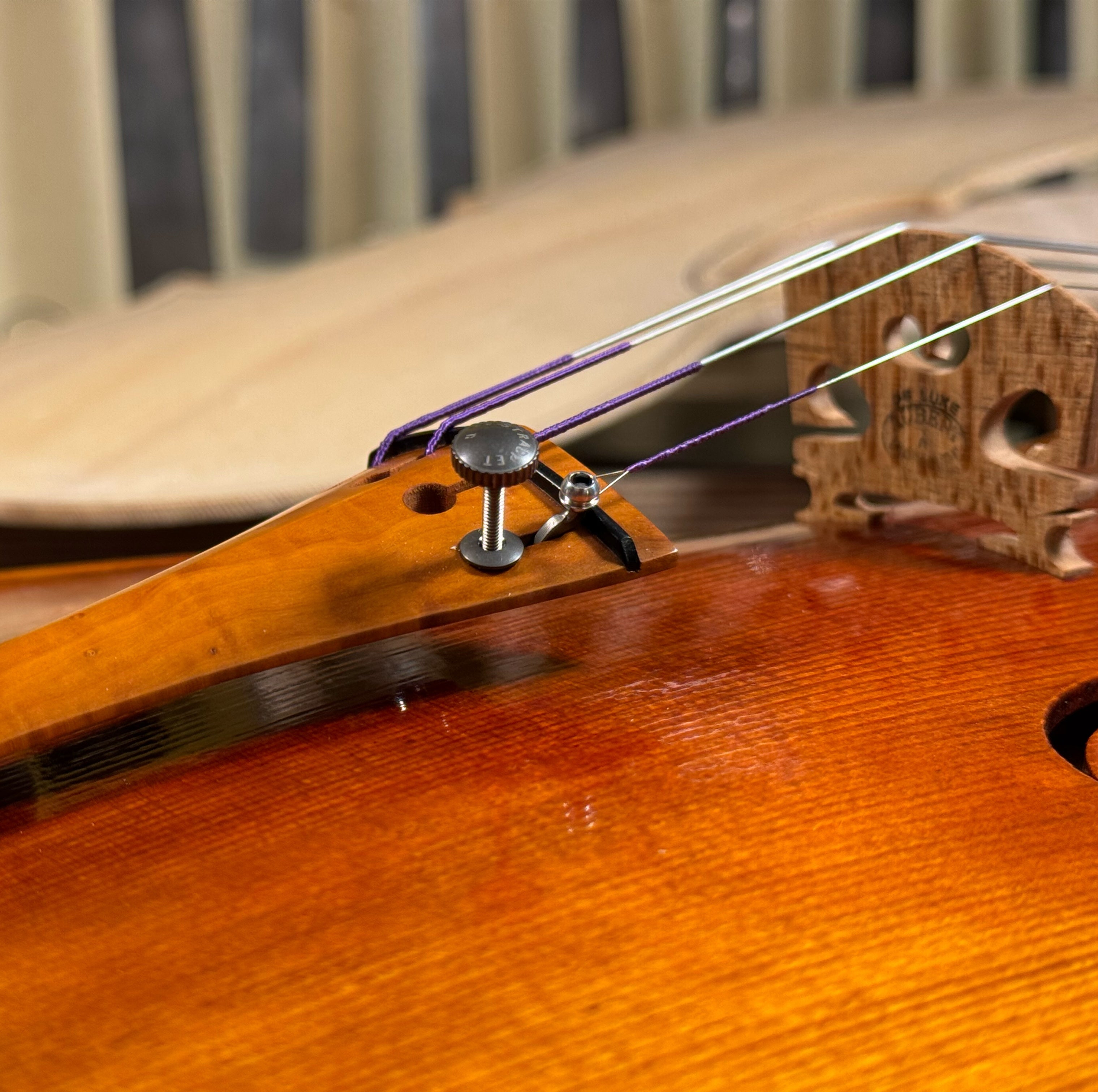 Custom Fitted Titanium Dual Use Fine Tuner & Tailpiece Edgar Approved