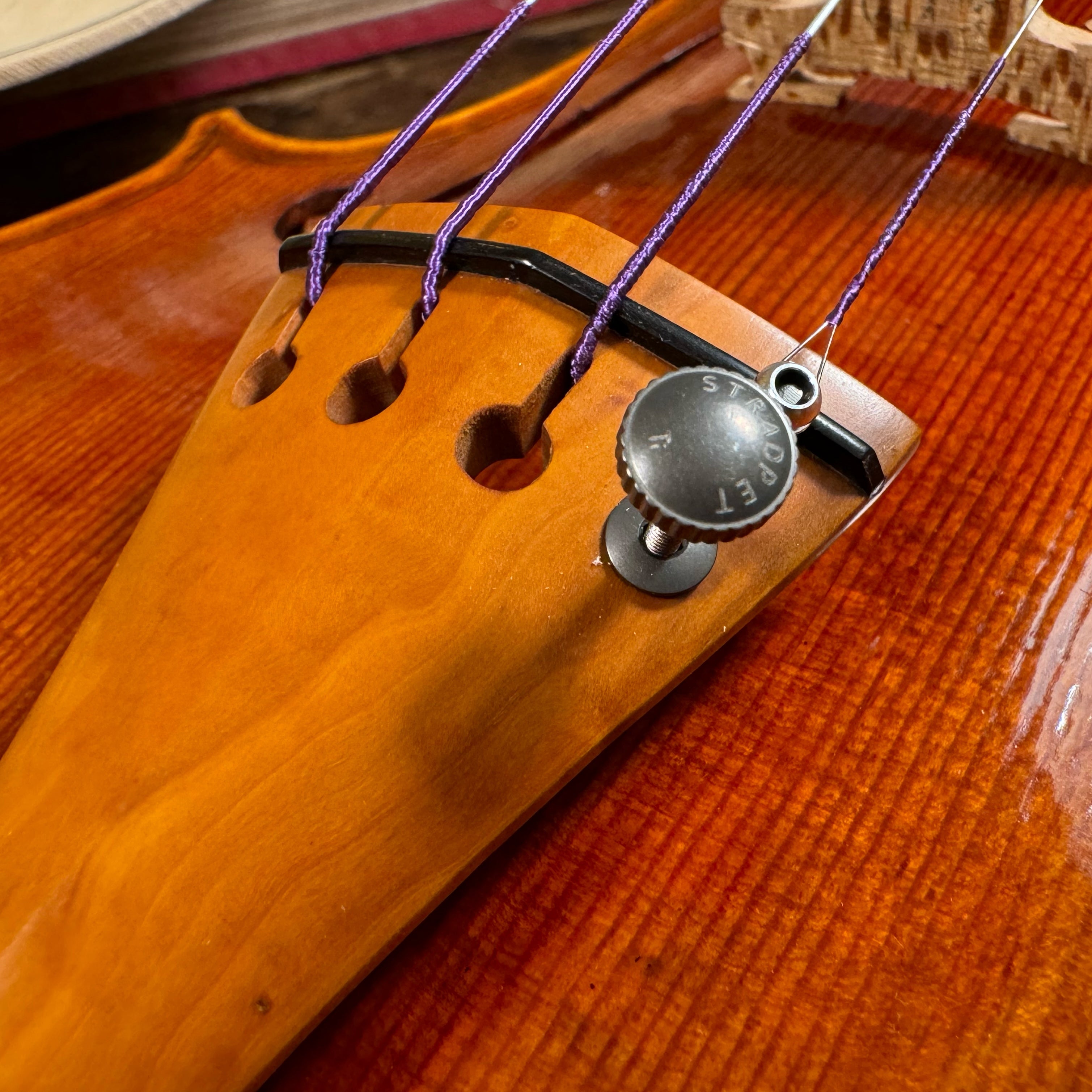 Custom Fitted Titanium Dual Use Fine Tuner & Tailpiece Edgar Approved
