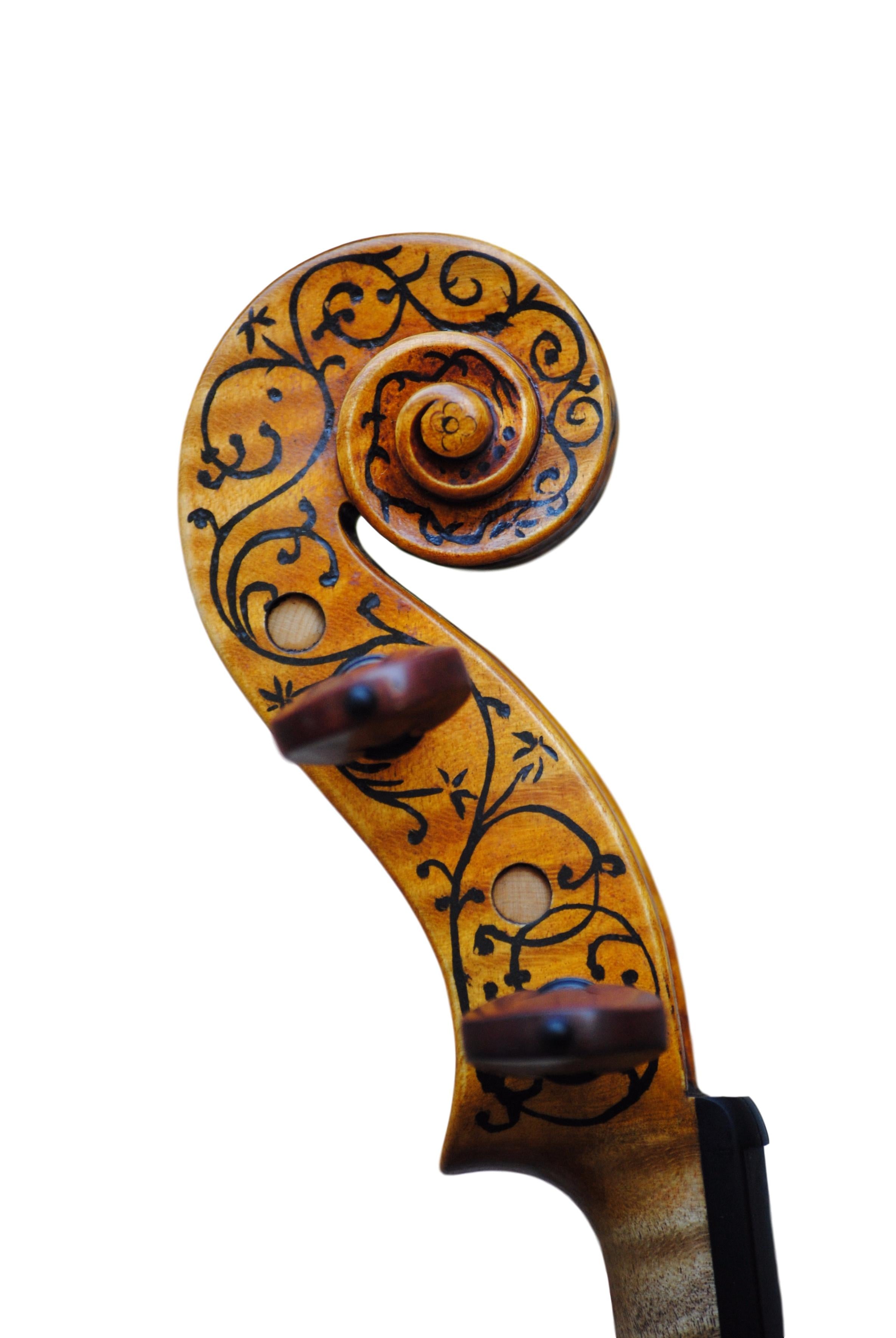 Antonio Stradivari "Hellier" with decoration