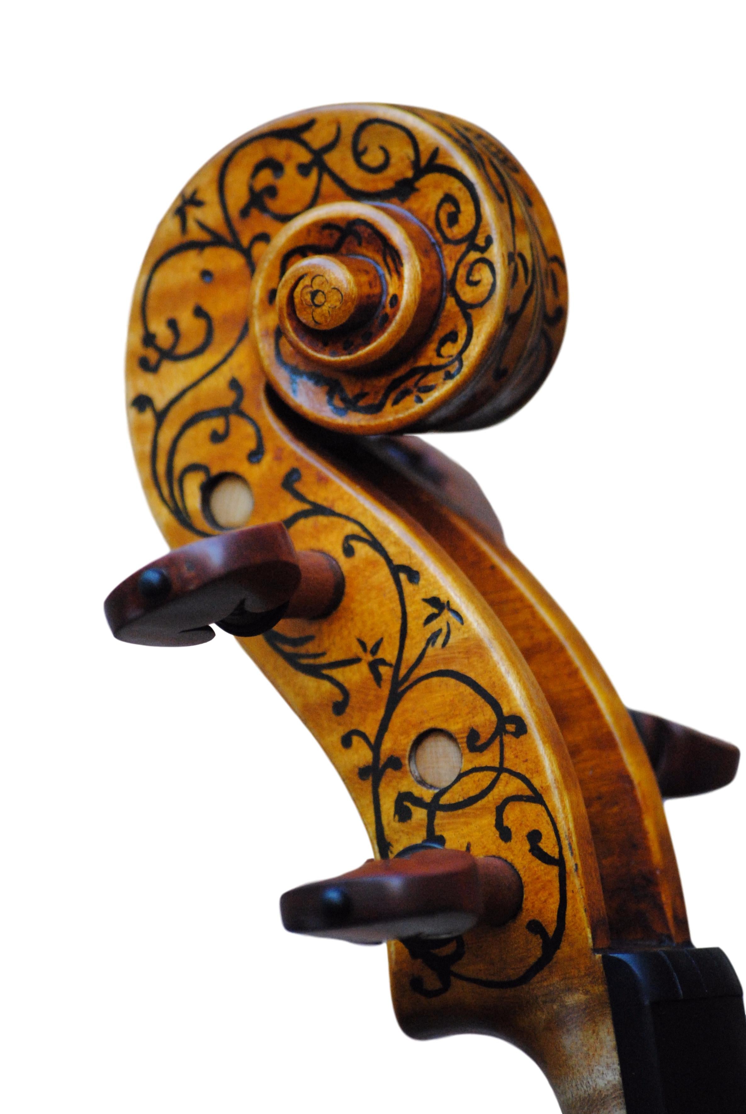 Antonio Stradivari "Hellier" with decoration